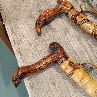 Bastones antiguos de bambú - Imagen 2