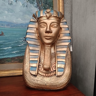 Escultura de busto máscara Tutankamon - Imagen 2