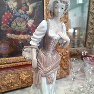 Figura campesina Lladró de porcelana - Imagen 2