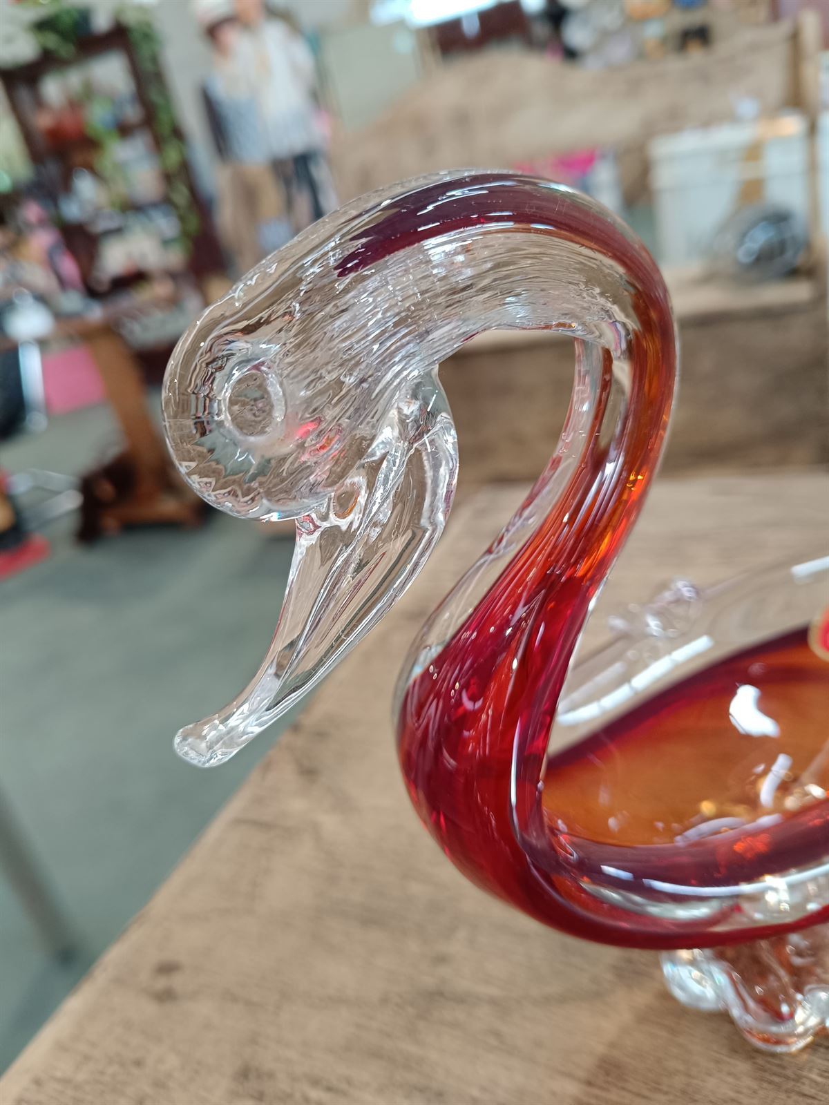 Figura cisne de cristal de Murano - Imagen 2