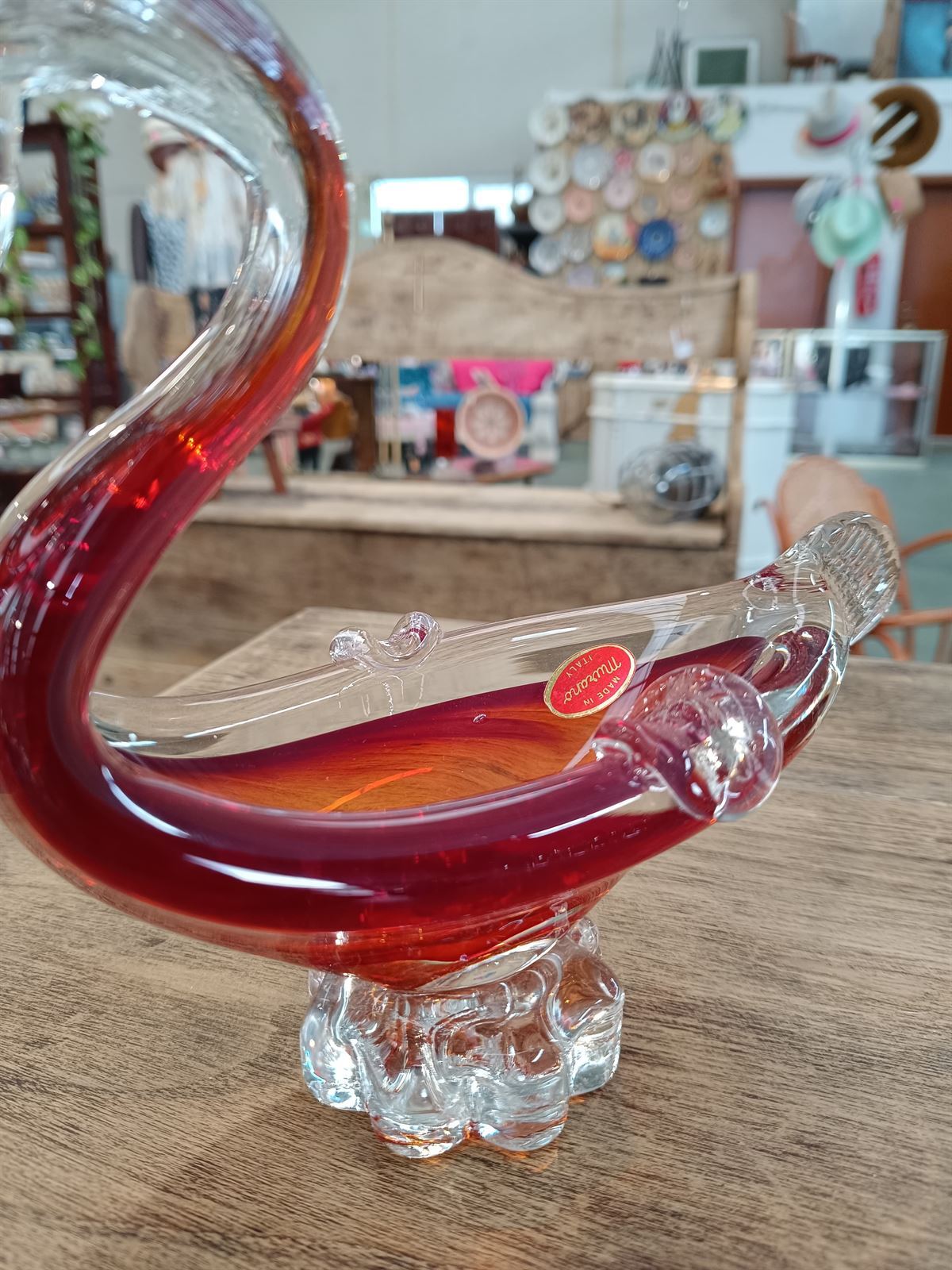 Figura cisne de cristal de Murano - Imagen 4