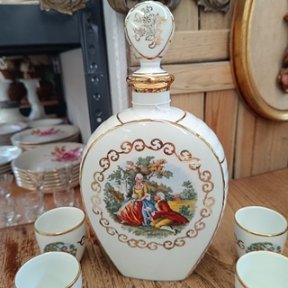 Juego de licor porcelana Santa Clara - Imagen 2