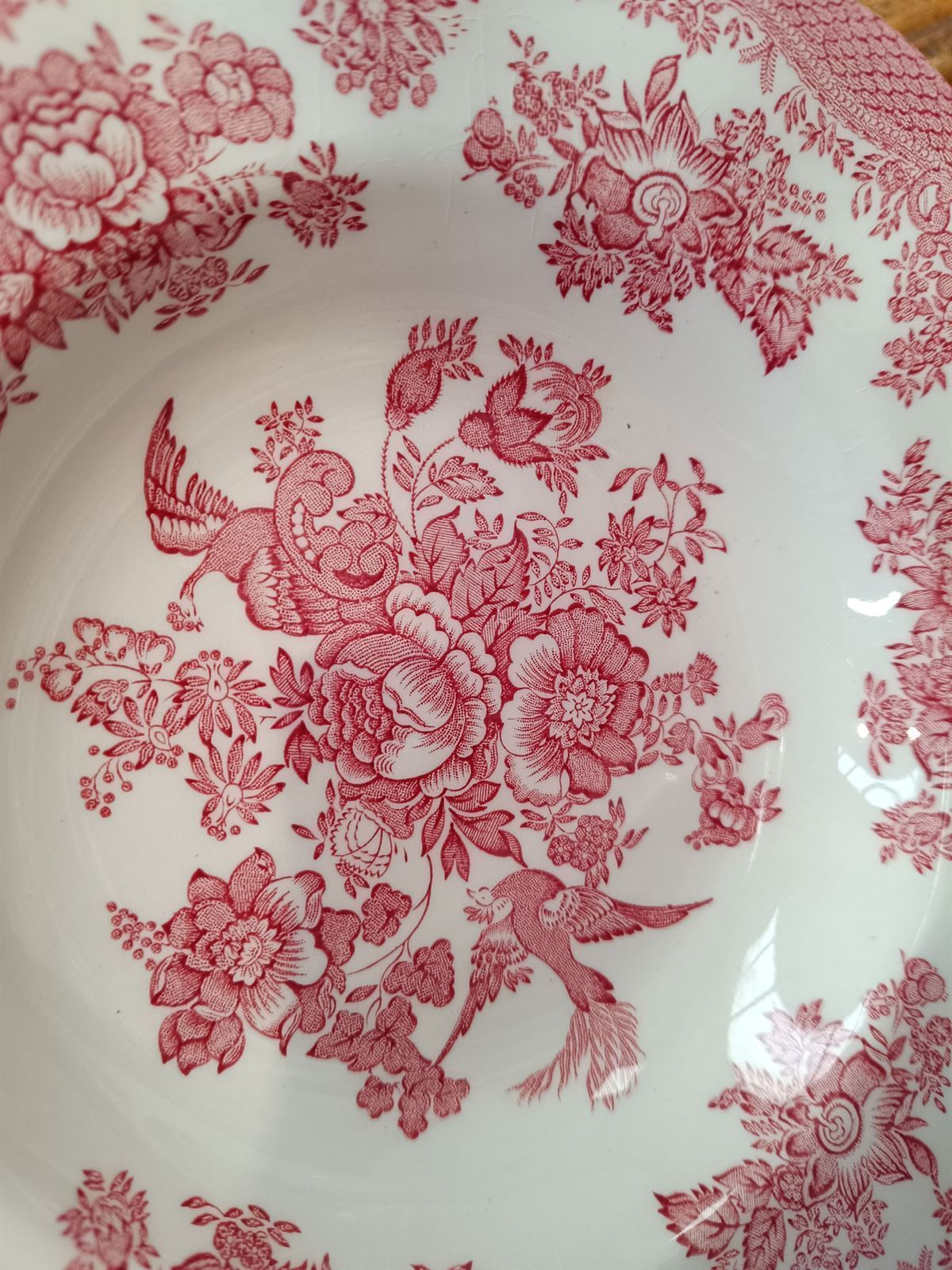 Platos Staffordshire hondos rosa - Imagen 4